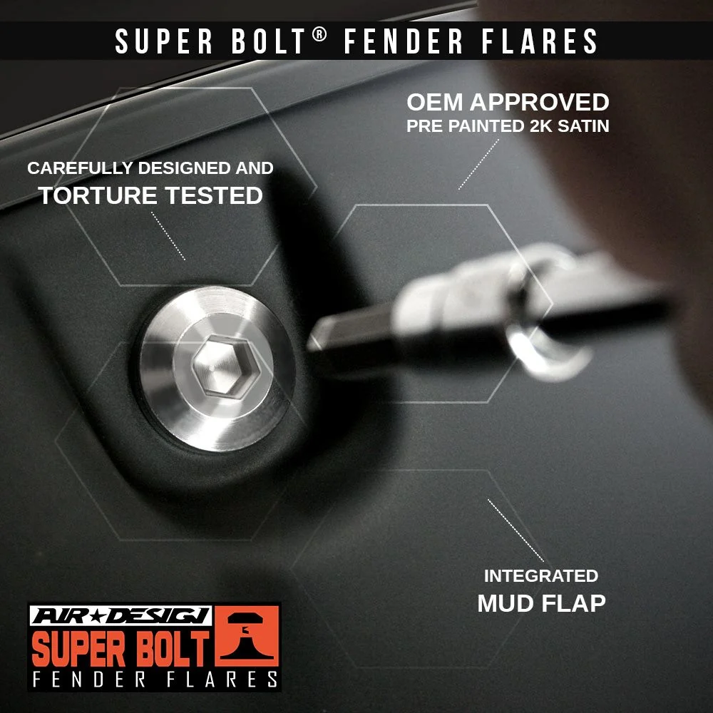 Air Design Super Bolt Fender Flare Set For Tacoma (2016-2023) - Image 13