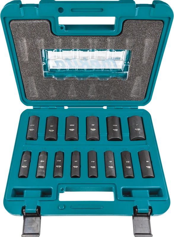 Makita Impact Socket Set 14PC. 3/8" Drive