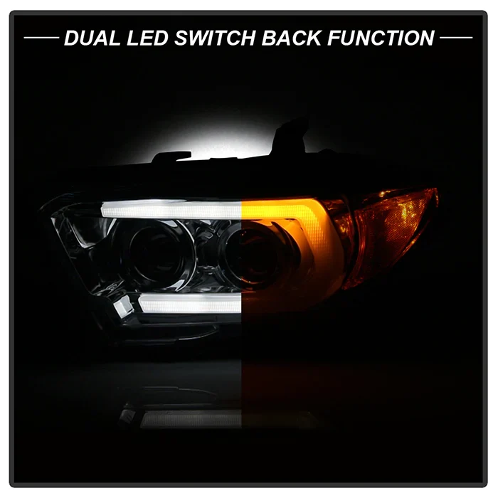 Spyder Chrome Projector Headlights W/LED Turn Signal For Tacoma halogen W/LED DRL(2016–2022) - Image 8
