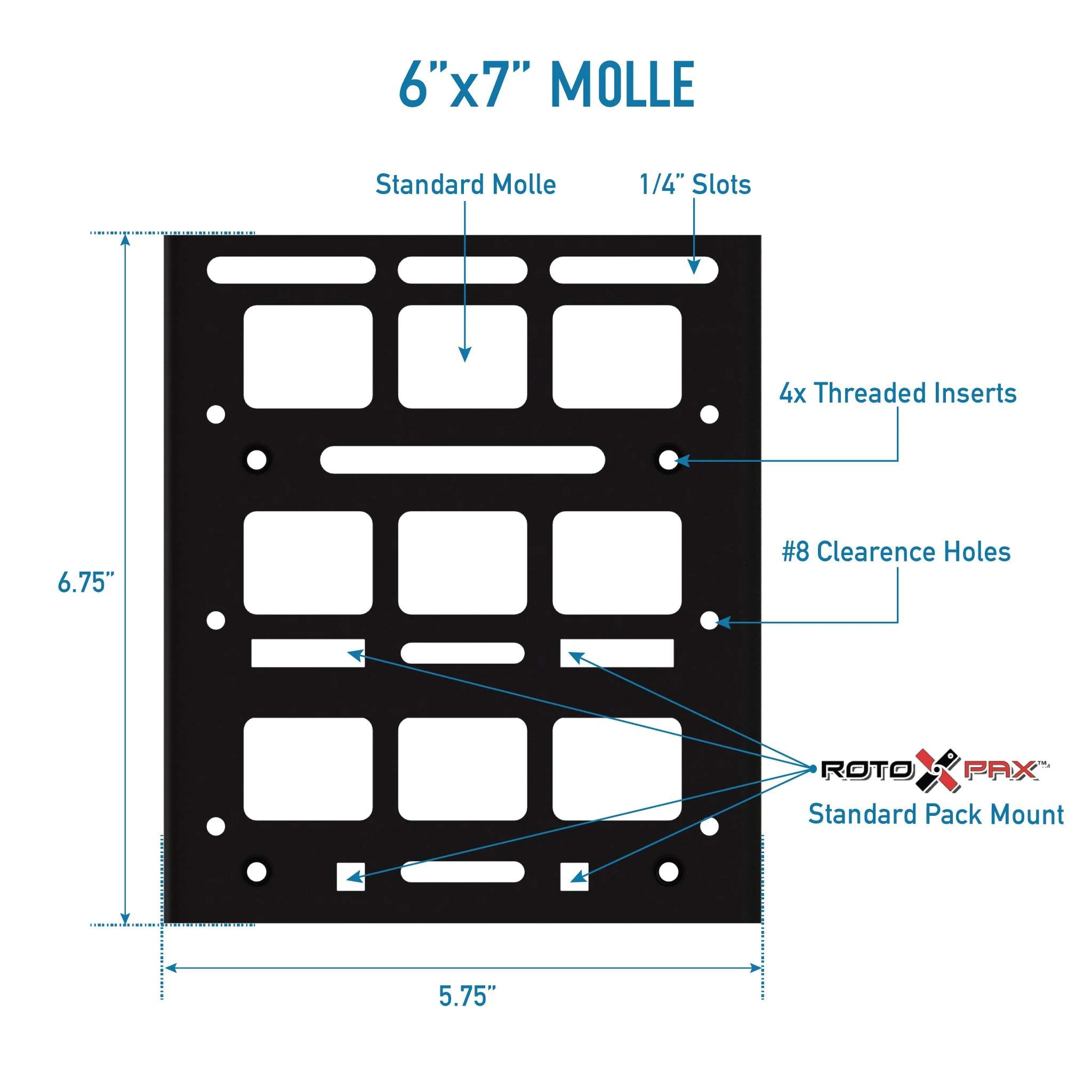 STAPLL 6x7" MOLLE Panel - Image 2