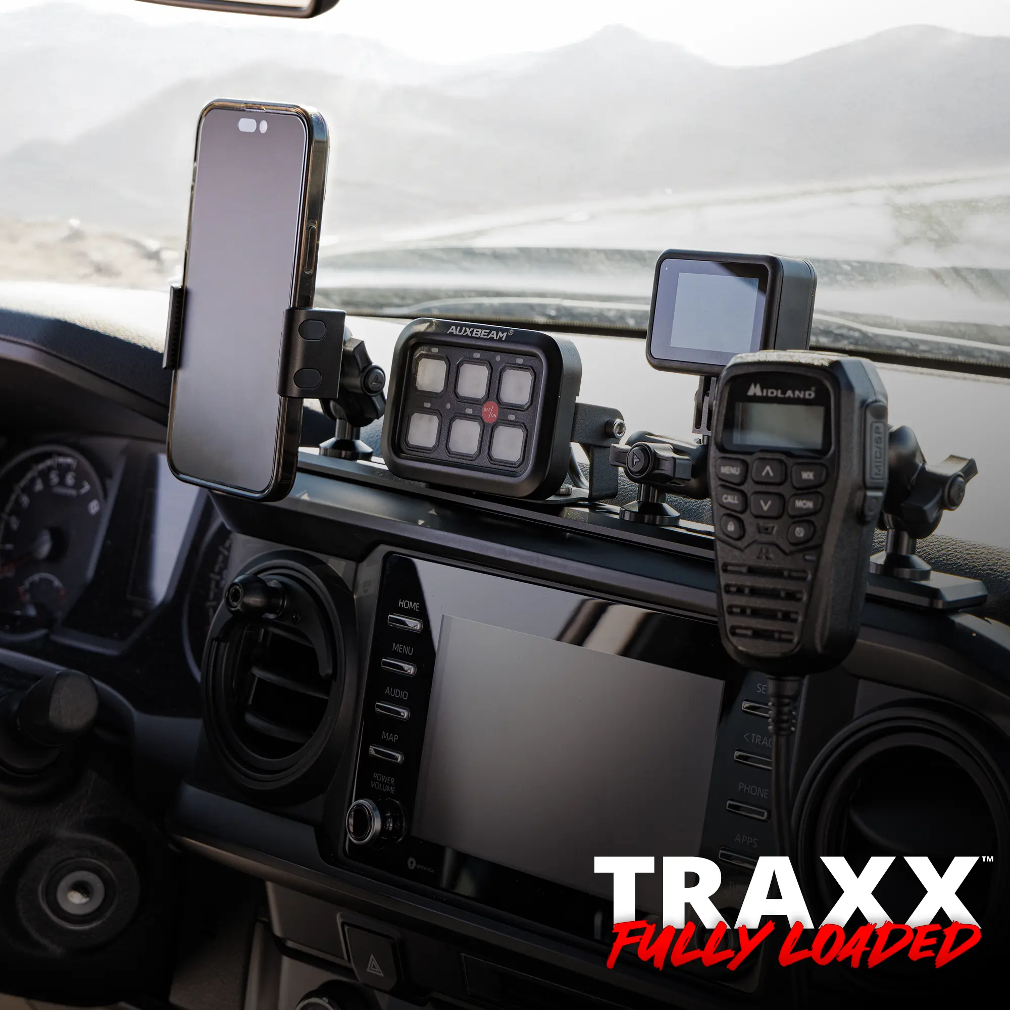 Tackform TRAXX™ - Slim Track Dash Bracket Kit For Tacoma (2016-2023) - Image 4