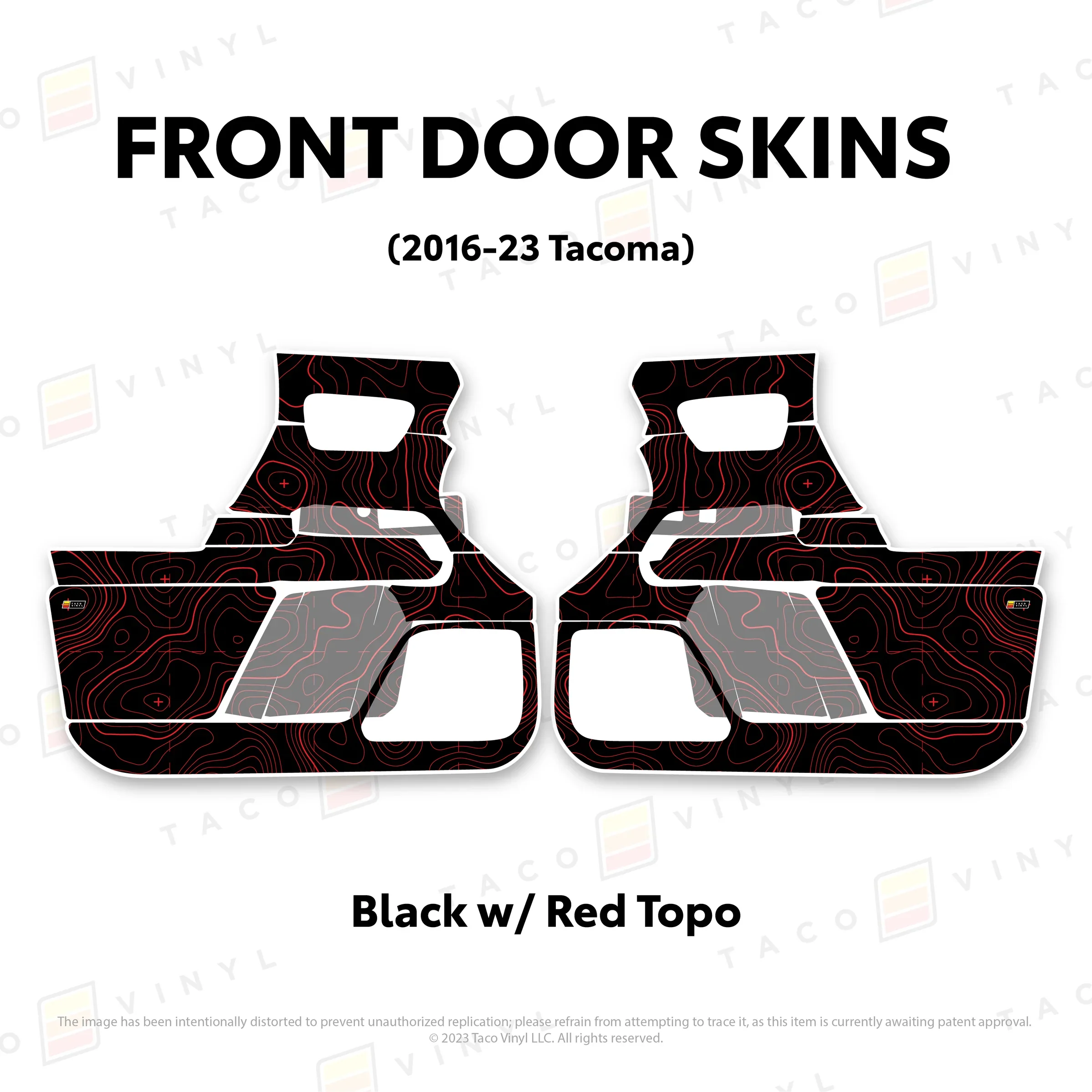 Taco Vinyl Door Skins For Tacoma (2016-2023) - Image 13
