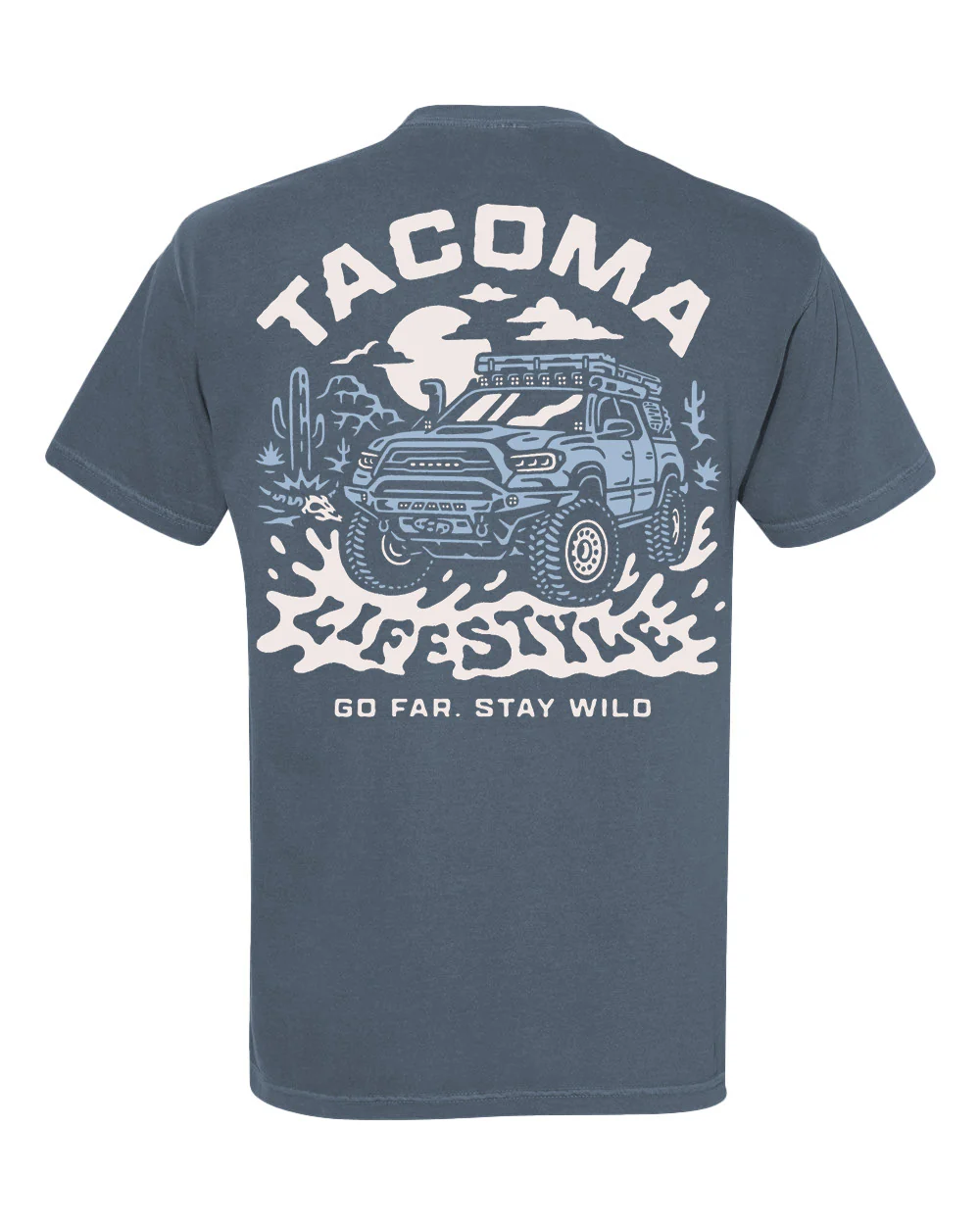 Tacoma Lifestyle Washed Blue Stay Wild Shirt