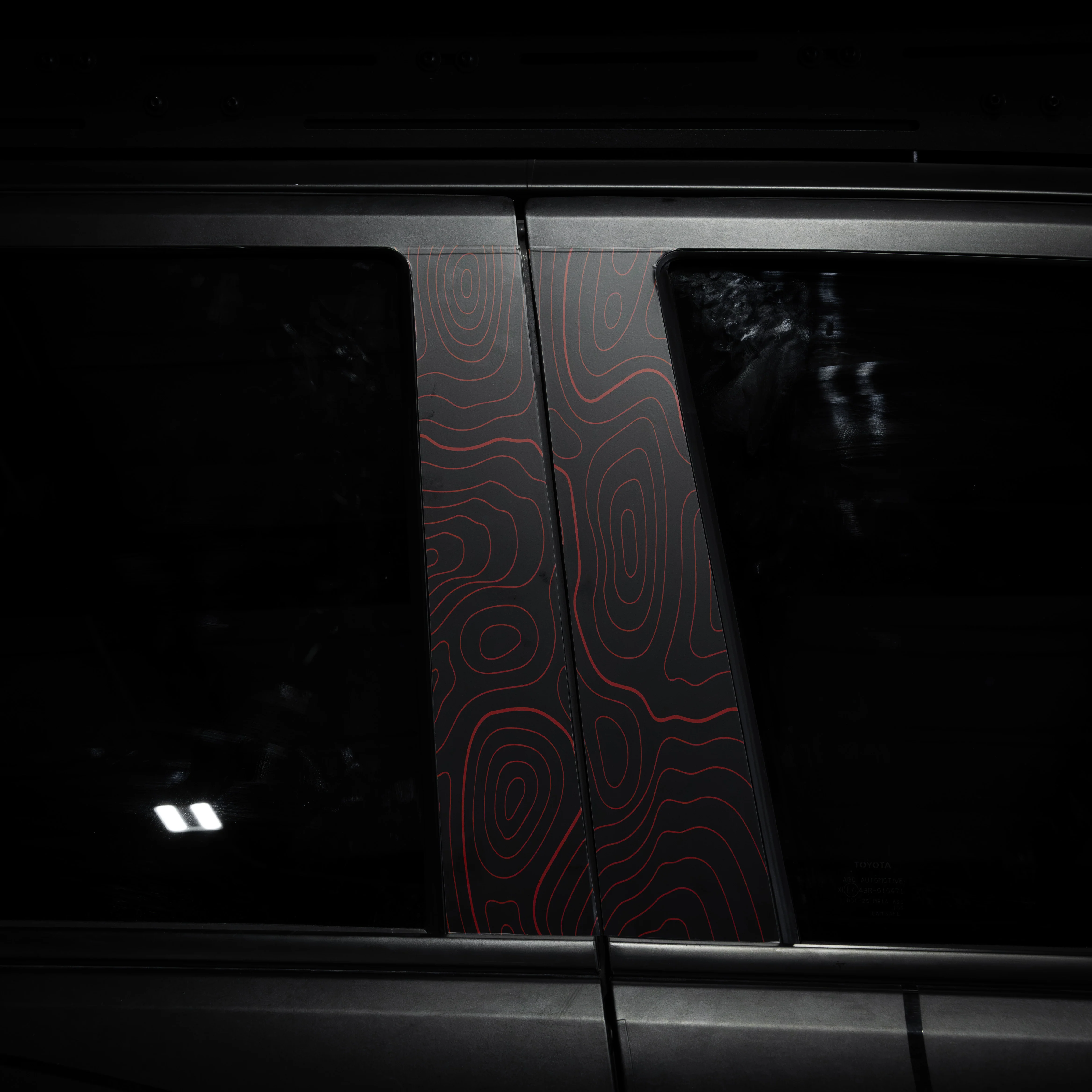 Vinyl Garage Topo B Pillar Decals For Tacoma (2024-Current) - Image 21