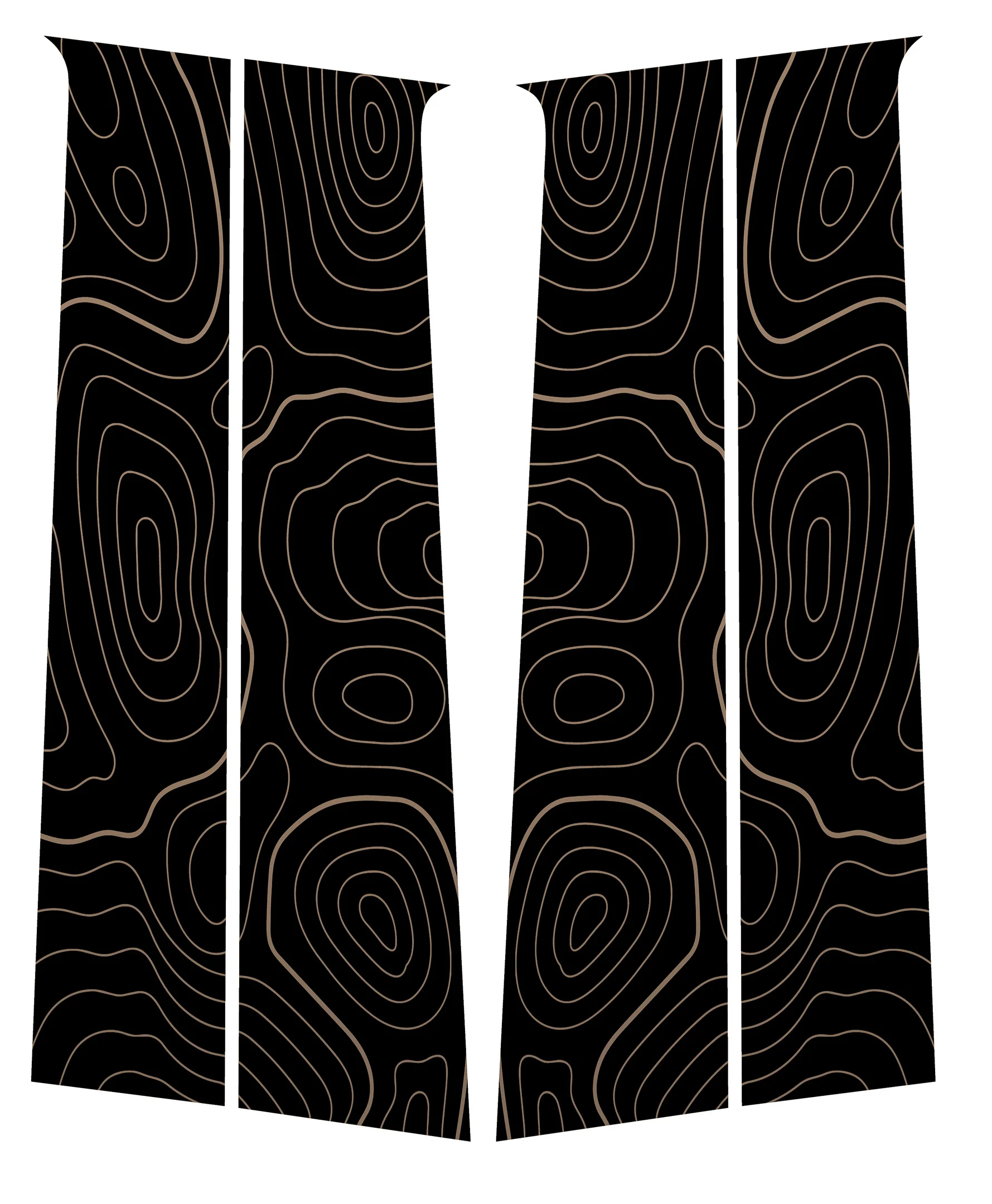 Vinyl Garage Topo B Pillar Decals For Tacoma (2024-Current) - Image 8